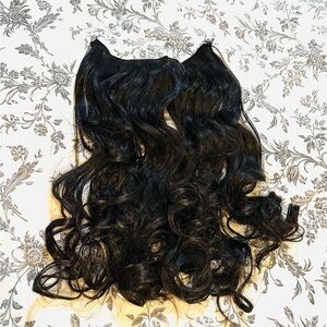 Echo dark brown Wavy halo Hair Extensions